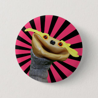 Macaron Rond 5 Cm Bouton de Chester (rayures)