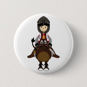 Macaron Rond 5 Cm Bouton de chevalier de croisé