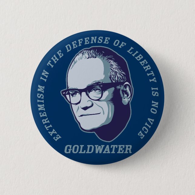 Macaron Rond 5 Cm Bouton de citation de Goldwater (Devant)
