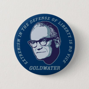 Macaron Rond 5 Cm Bouton de citation de Goldwater