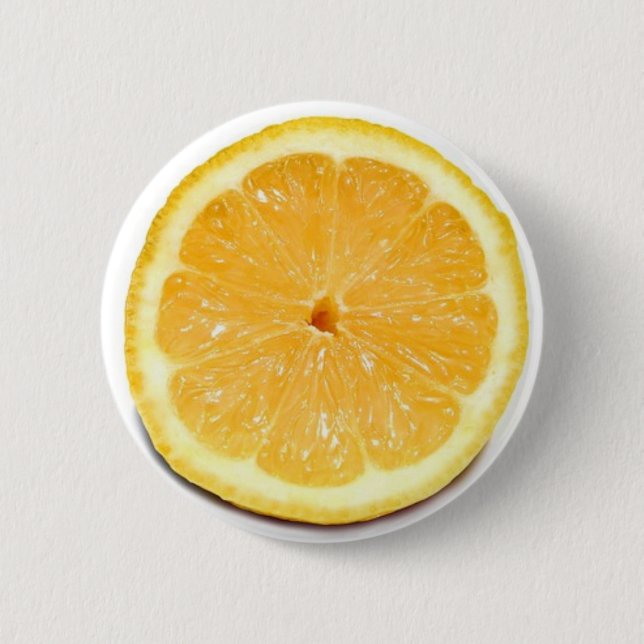 Macaron Rond 5 Cm Bouton de citron (Devant)