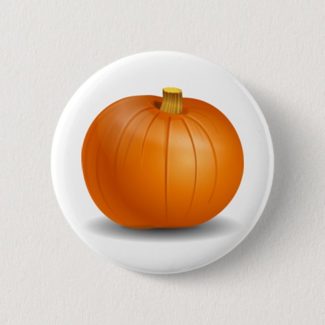 Macaron Rond 5 Cm Bouton de citrouille d'automne (Devant)