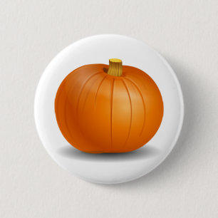 Macaron Rond 5 Cm Bouton de citrouille d'automne
