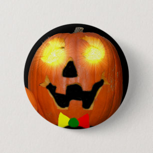 Macaron Rond 5 Cm Bouton de citrouille de Halloween de Lithuanien
