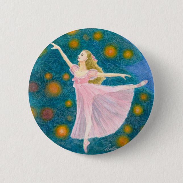 Macaron Rond 5 Cm Bouton de Clara (personnalisable) (Devant)