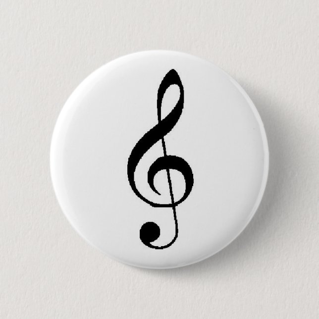 Macaron Rond 5 Cm Bouton de clef triple (Devant)