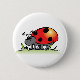 Macaron Rond 5 Cm Bouton de coccinelle