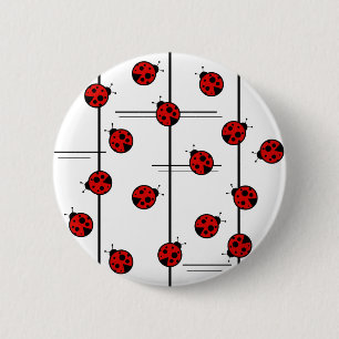 Macaron Rond 5 Cm Bouton de coccinelles