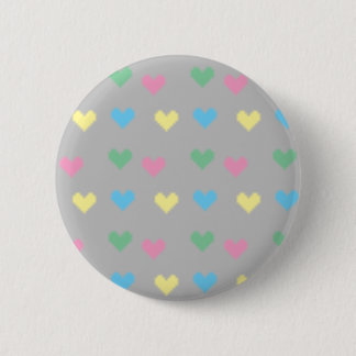 Macaron Rond 5 Cm Bouton de coeur