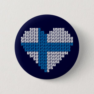 Macaron Rond 5 Cm Bouton de coeur de Sisu