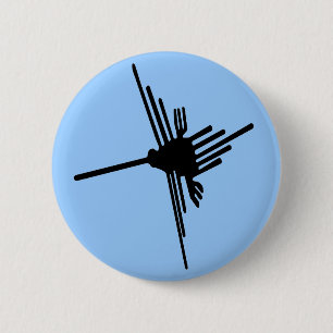 Macaron Rond 5 Cm Bouton de colibri de Nazca