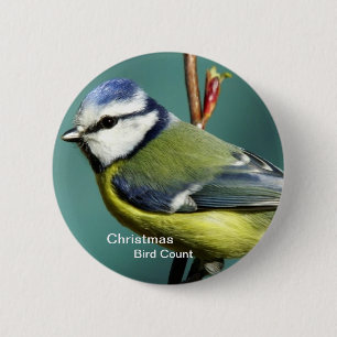 Macaron Rond 5 Cm Bouton de compte d'oiseau de Noël