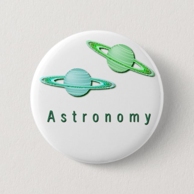 Macaron Rond 5 Cm Bouton de conception d'astronomie (Devant)