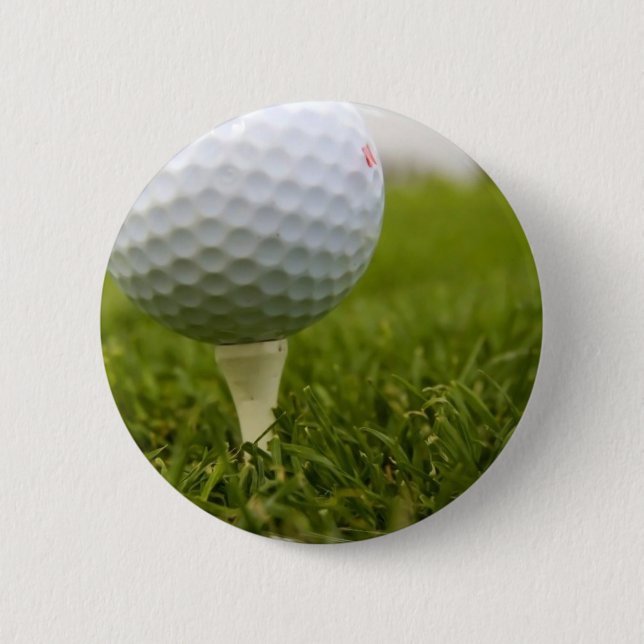 Macaron Rond 5 Cm Bouton de conception de tee de golf (Devant)