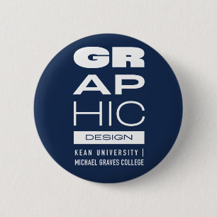 Macaron Rond 5 Cm Bouton de conception graphique Kean MGC