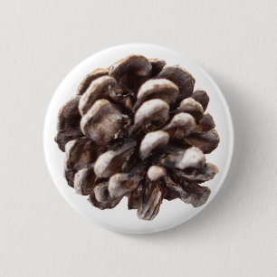Macaron Rond 5 Cm Bouton de cône de pin