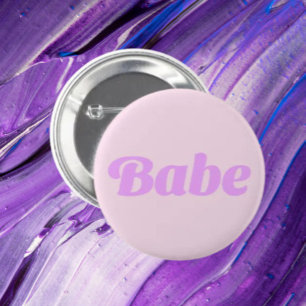 Macaron Rond 5 Cm Bouton de Confiance BABE – Portez Votre Puissance
