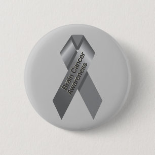 Macaron Rond 5 Cm Bouton de conscience de cancer du cerveau