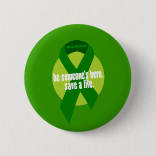 Macaron Rond 5 Cm Bouton de conscience de donation d'organe
