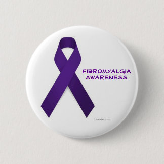 Macaron Rond 5 Cm Bouton de conscience de fibromyalgie