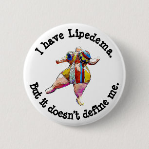 Macaron Rond 5 Cm Bouton de conscience de Lipedema