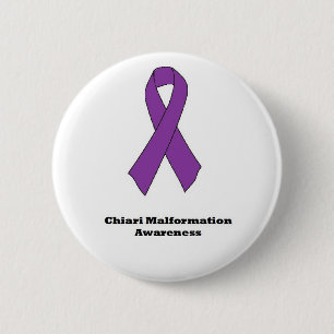 Macaron Rond 5 Cm Bouton de conscience de malformation de Chiari