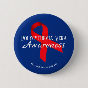 Macaron Rond 5 Cm Bouton de conscience de Vera de Polycythemia