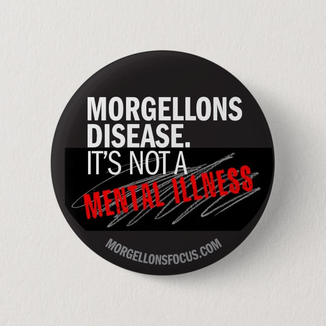 Macaron Rond 5 Cm Bouton de conscience - noir (Devant)