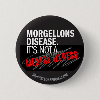 Macaron Rond 5 Cm Bouton de conscience - noir