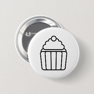 Macaron Rond 5 Cm Bouton de contour de cupcake minimaliste