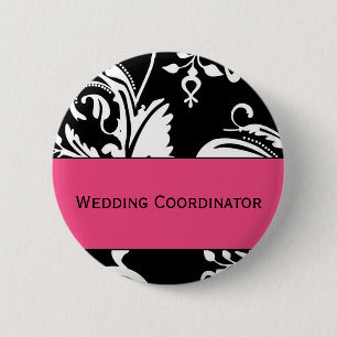 Macaron Rond 5 Cm Bouton de coordonnateur de mariage de HP&B