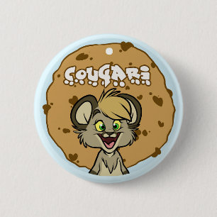 Macaron Rond 5 Cm Bouton de Cougari