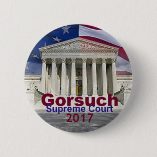 Macaron Rond 5 Cm Bouton de court suprême de Neil GORSUCH