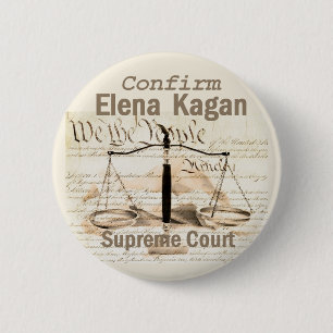 Macaron Rond 5 Cm Bouton de court suprême d'Elena Kagan