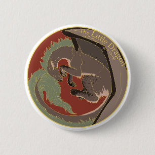 Macaron Rond 5 Cm Bouton de couverture Little Dragon