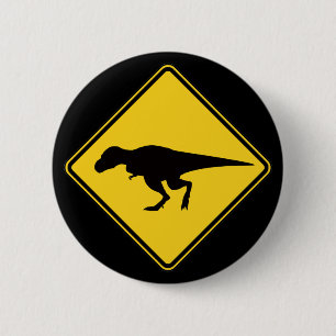 Macaron Rond 5 Cm Bouton de croisement de T-Rex