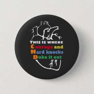 Macaron Rond 5 Cm Bouton de croquis du coeur du cloud Word Courage C
