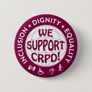Macaron Rond 5 Cm Bouton de CRPD