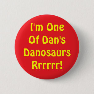 Macaron Rond 5 Cm Bouton de Danosaur