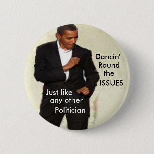 Macaron Rond 5 Cm Bouton de danse d'Anti-Obama