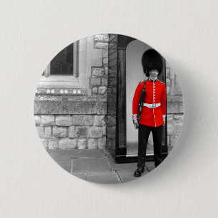 Macaron Rond 5 Cm Bouton de défilé de soldat de Londres