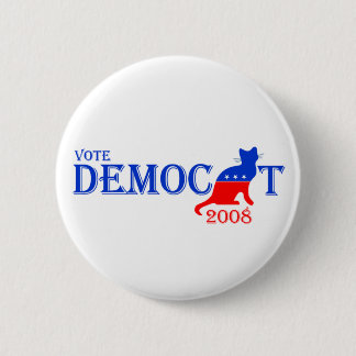 Macaron Rond 5 Cm Bouton de Democat de vote