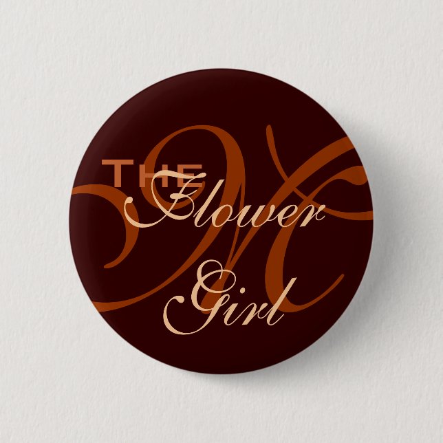 Macaron Rond 5 Cm Bouton de demoiselle de honneur (Devant)