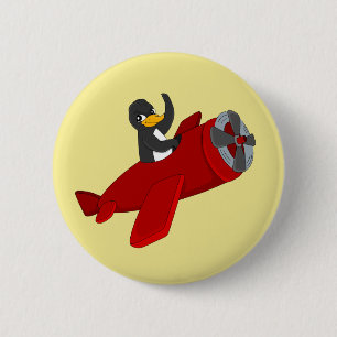 Macaron Rond 5 Cm Bouton de dessin animé en pingle volant