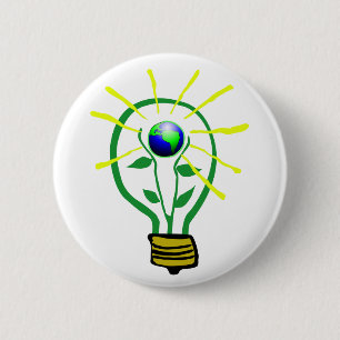 Macaron Rond 5 Cm Bouton de devenez écolo