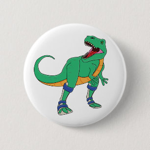 Macaron Rond 5 Cm Bouton de Dino AFO