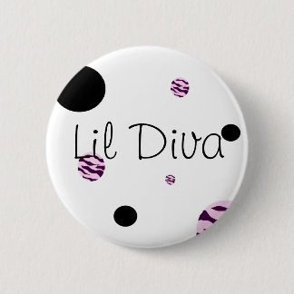Macaron Rond 5 Cm Bouton de diva de Lil