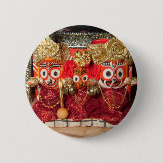 Macaron Rond 5 Cm Bouton de divinités de Jagannatha