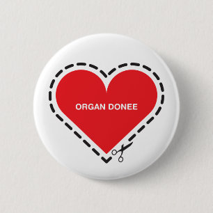 Macaron Rond 5 Cm Bouton de donataire d'organe