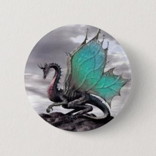 Macaron Rond 5 Cm "Bouton de dragon ! "